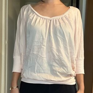 GUESS baby pink blouse with open back detail size S